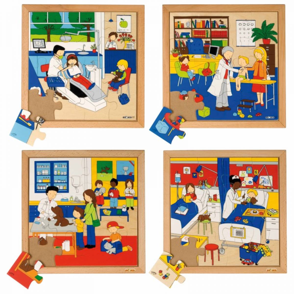 Health Puzzles - Set of 4